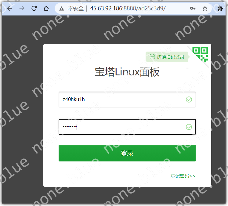 浏览器中打开